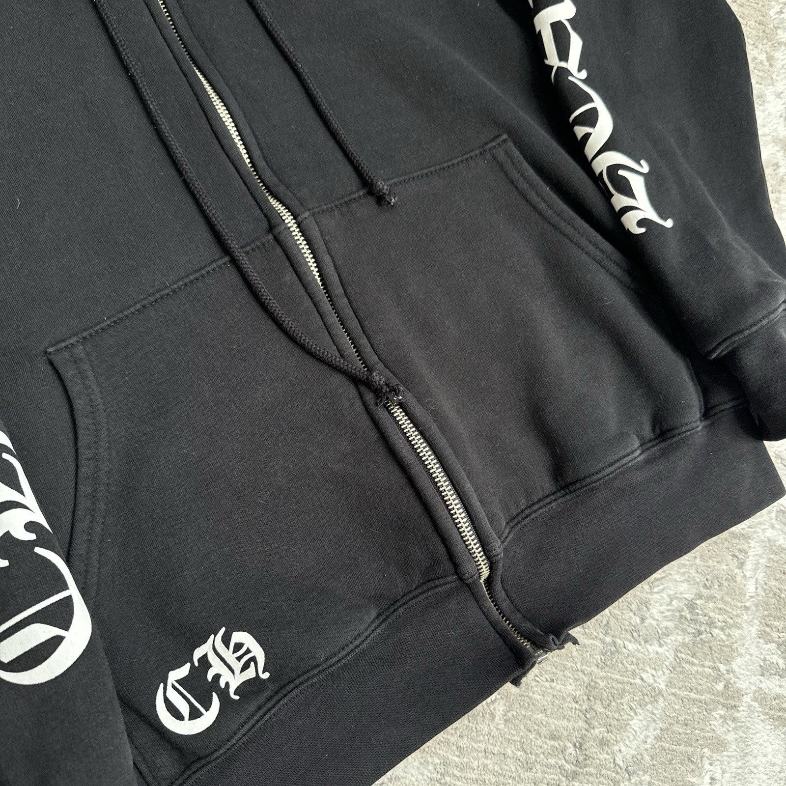 Chrome Hearts Thermal Horseshoe Dagger Zip Up Hoodie 