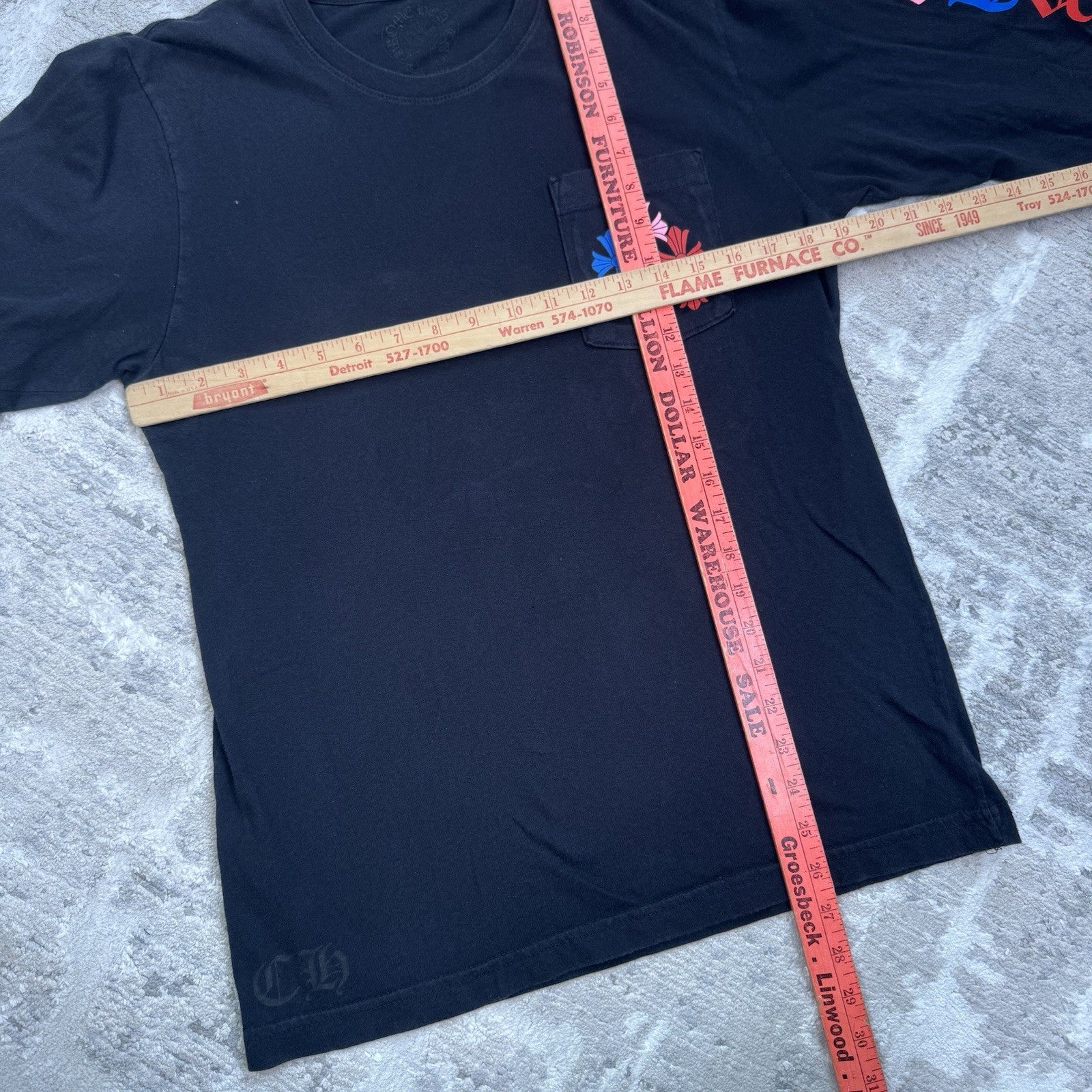 Chrome Hearts Cemetery Multi-color Cross Long Sleeve Shirt 