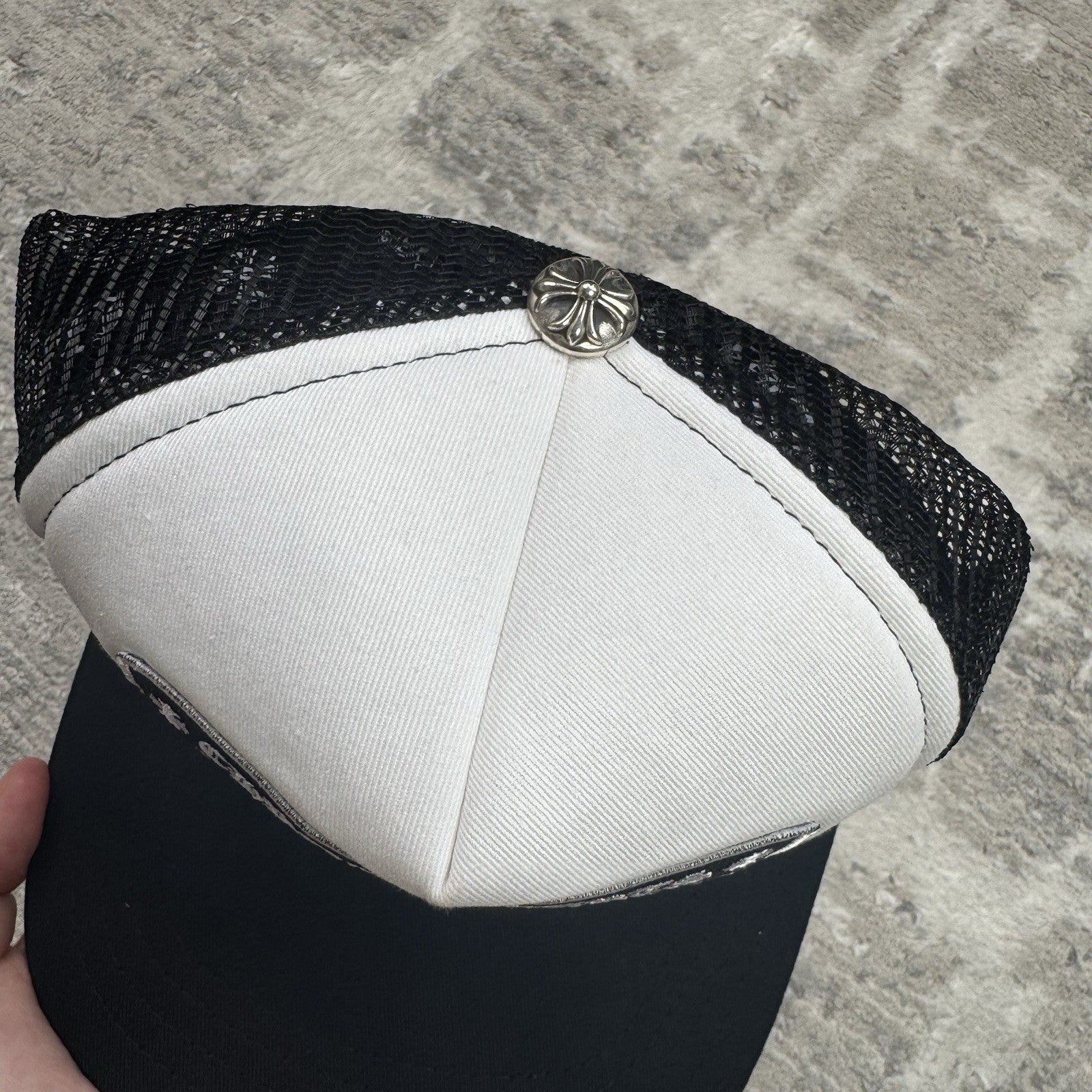 Chrome Hearts Hollywood CH Trucker Hat ‘black White’