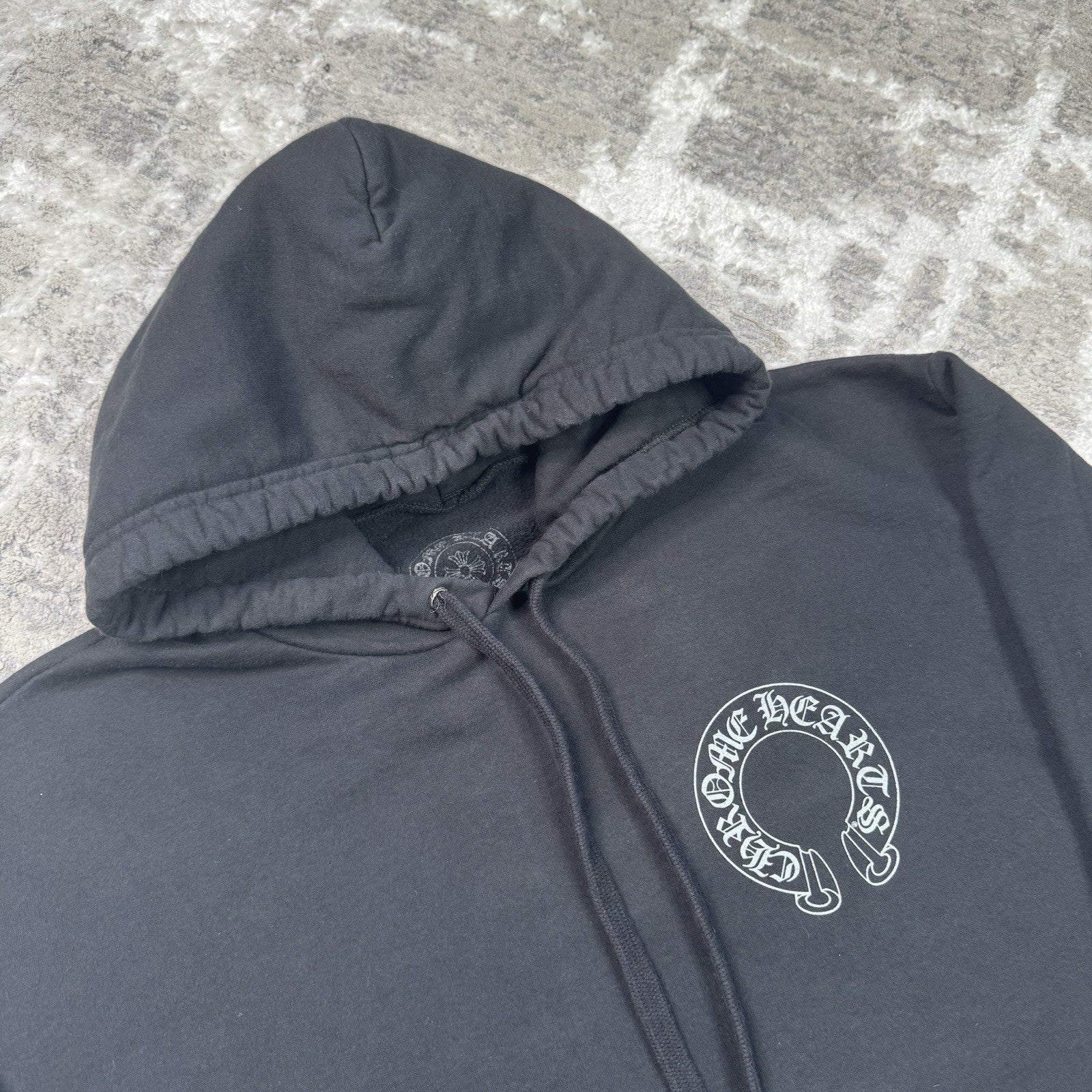 Chrome Hearts Friends And Family Grey Print Floral Pullover Hoodie 
