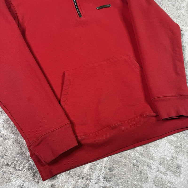Chrome Hearts King Taco Triple Cross Embroidered Quarter Zip Pullover 