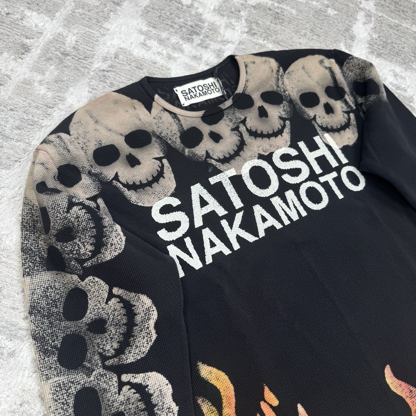 Satoshi Nakamoto Lost Boys Skull Thermal Long Sleeve Shirt 