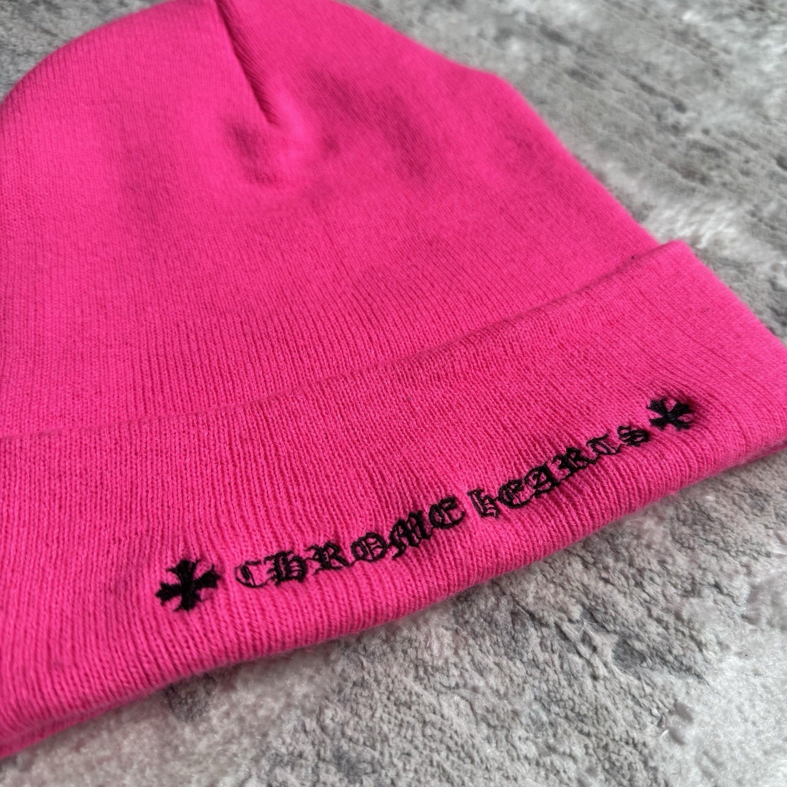 Chrome Hearts CH Embroidered Logo Beanie Hat