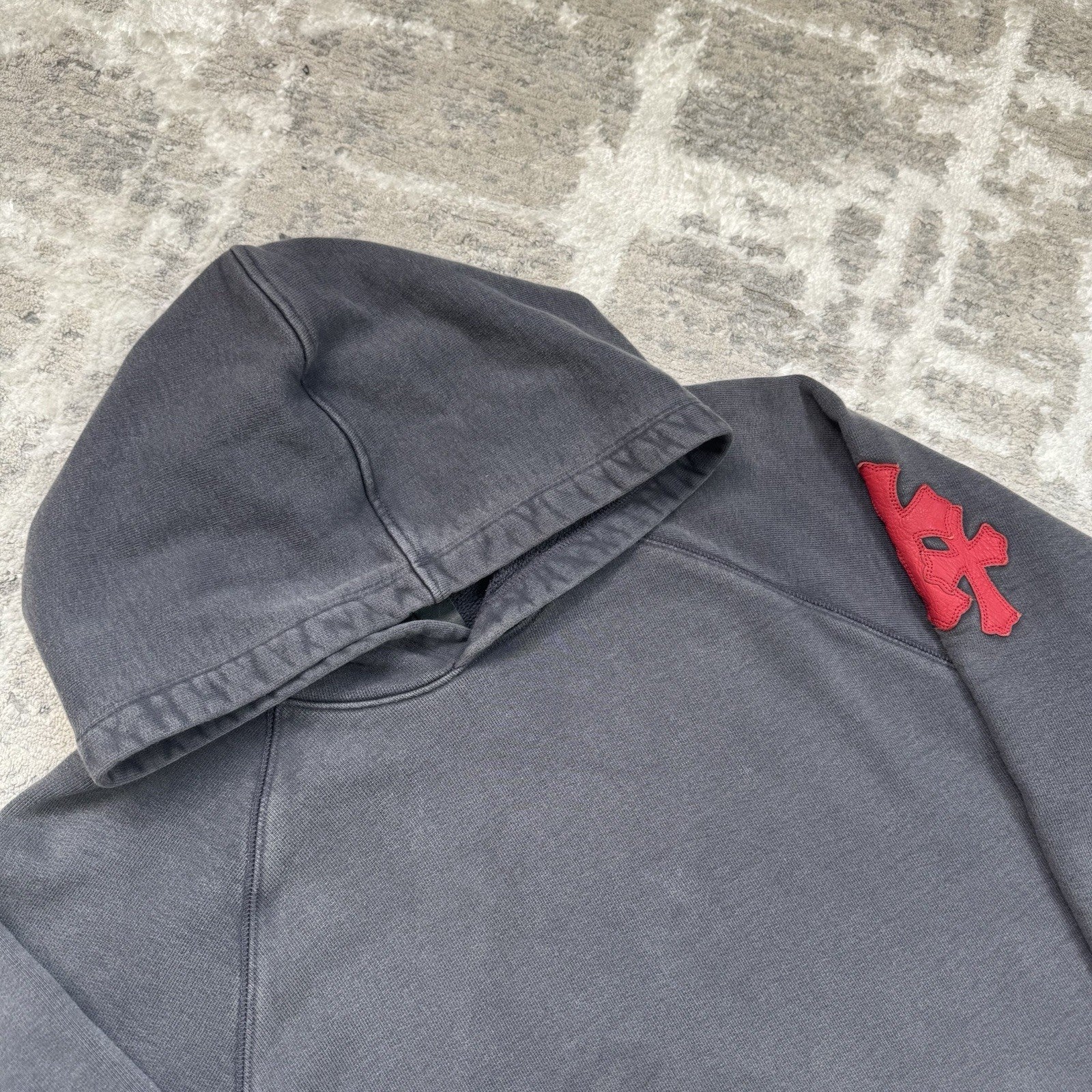 Chrome Hearts Paper Jam Leather Triple Cross Pullover Hoodie