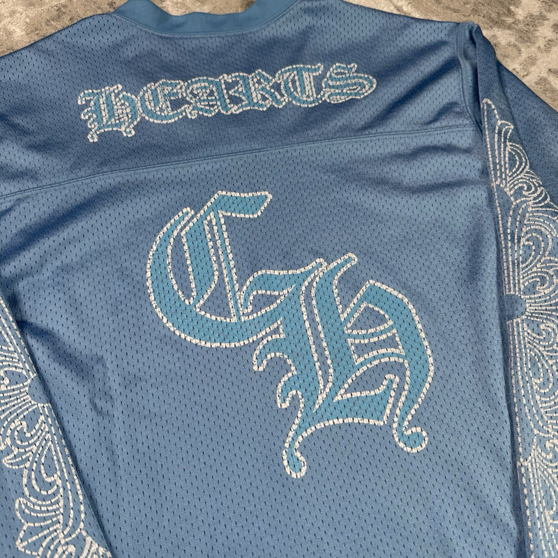 Chrome Hearts Mesh CH Stadium Floral Long Sleeve Jersey 