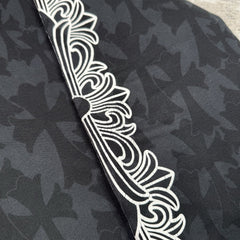 Chrome Hearts Cemetery Monogram Scroll Zip Up Hoodie 