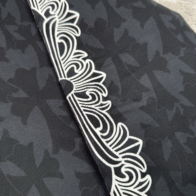 Chrome Hearts Cemetery Monogram Scroll Zip Up Hoodie 