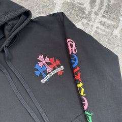 Chrome Hearts Cemetery Cross Multi-color Pullover Hoodie 