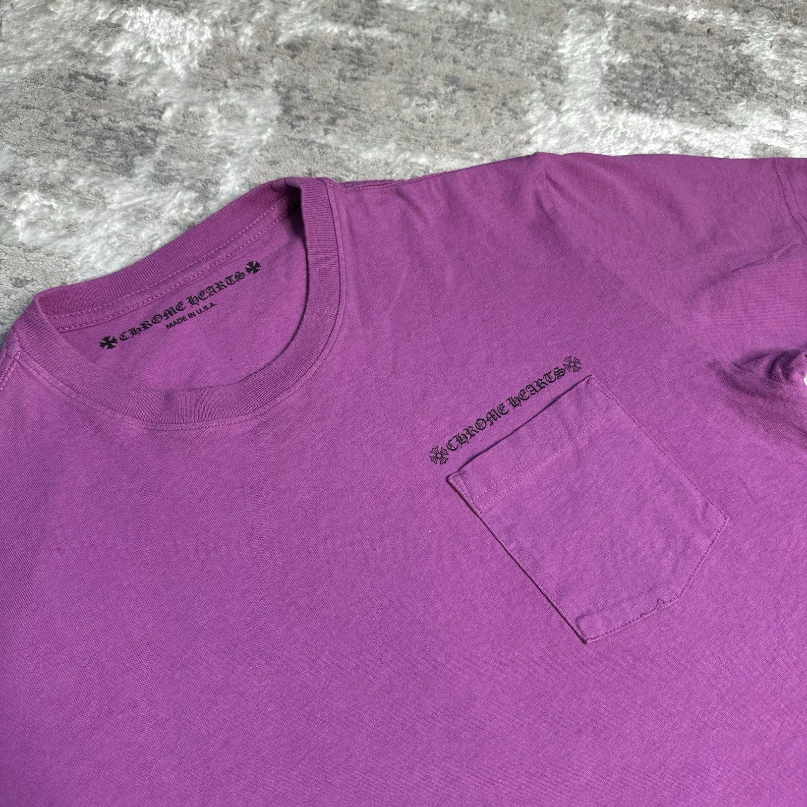 Chrome Hearts Matty Boy Spiderweb Short Sleeve Pocket Tee Shirt 