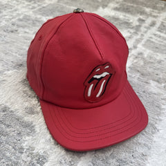 Chrome Heart Rolling Stones leather patch hat