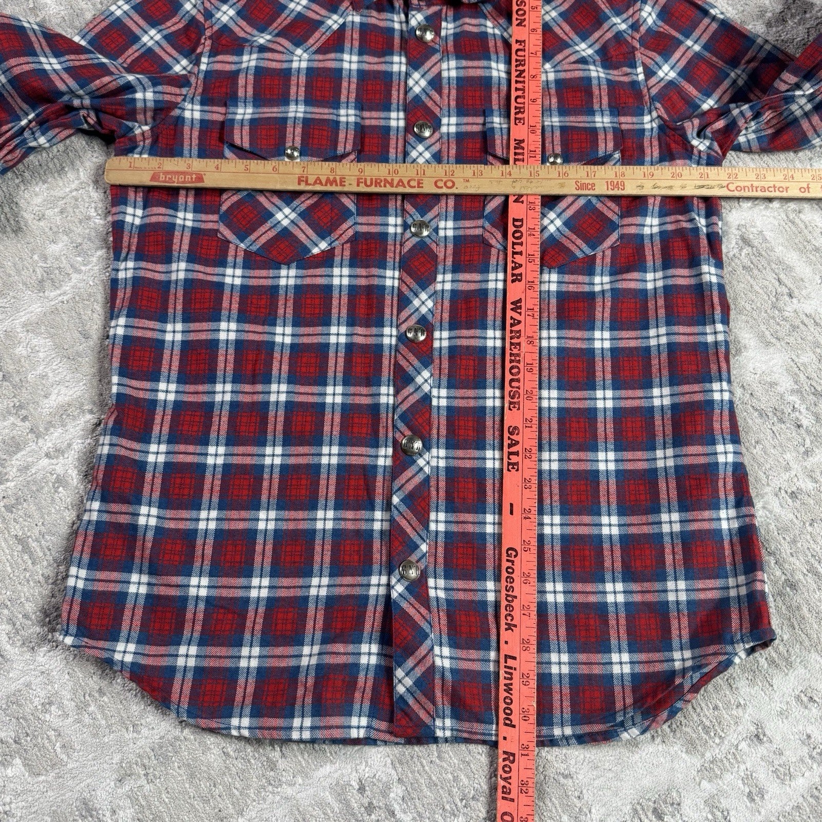 Chrome Hearts Guns N Roses Leather Patch Button Up 