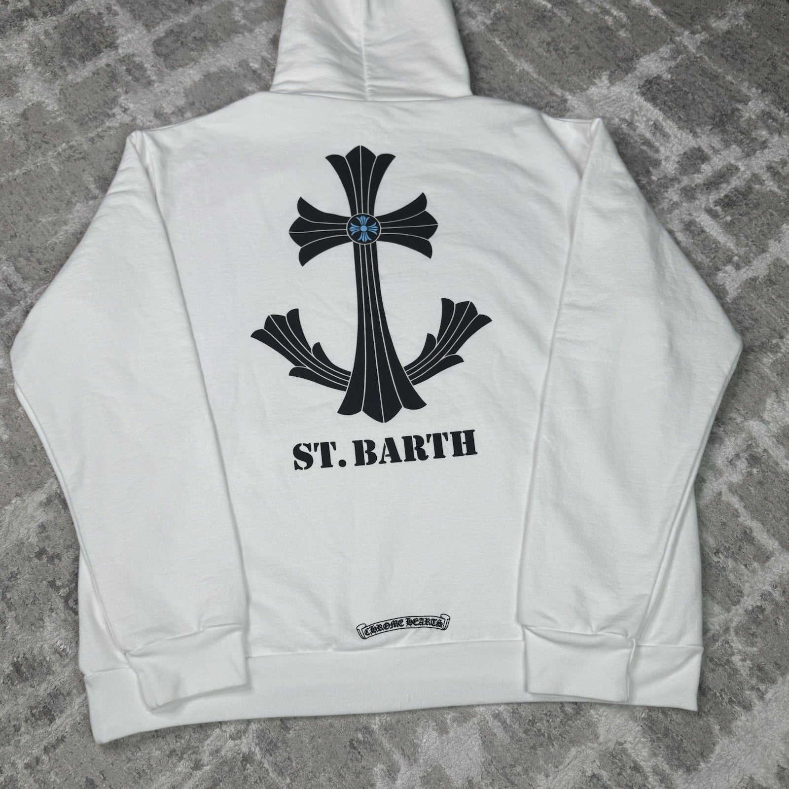 Chrome Hearts St Barth Exclusive Cross Pullover Hoodie 