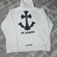 Chrome Hearts St Barth Exclusive Cross Pullover Hoodie 