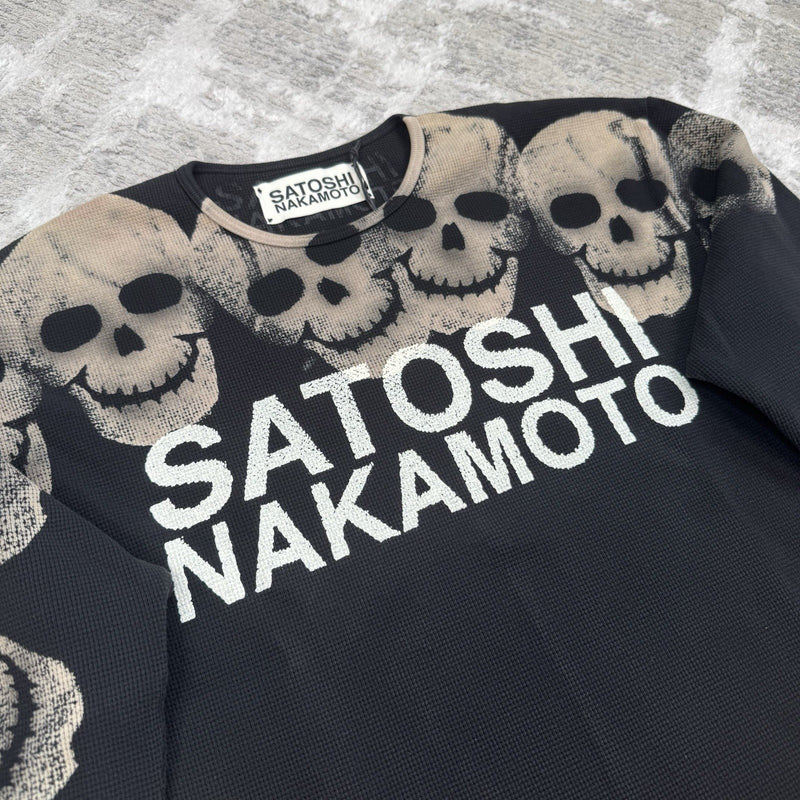 Satoshi Nakamoto Lost Boys Skull Thermal Long Sleeve Shirt 