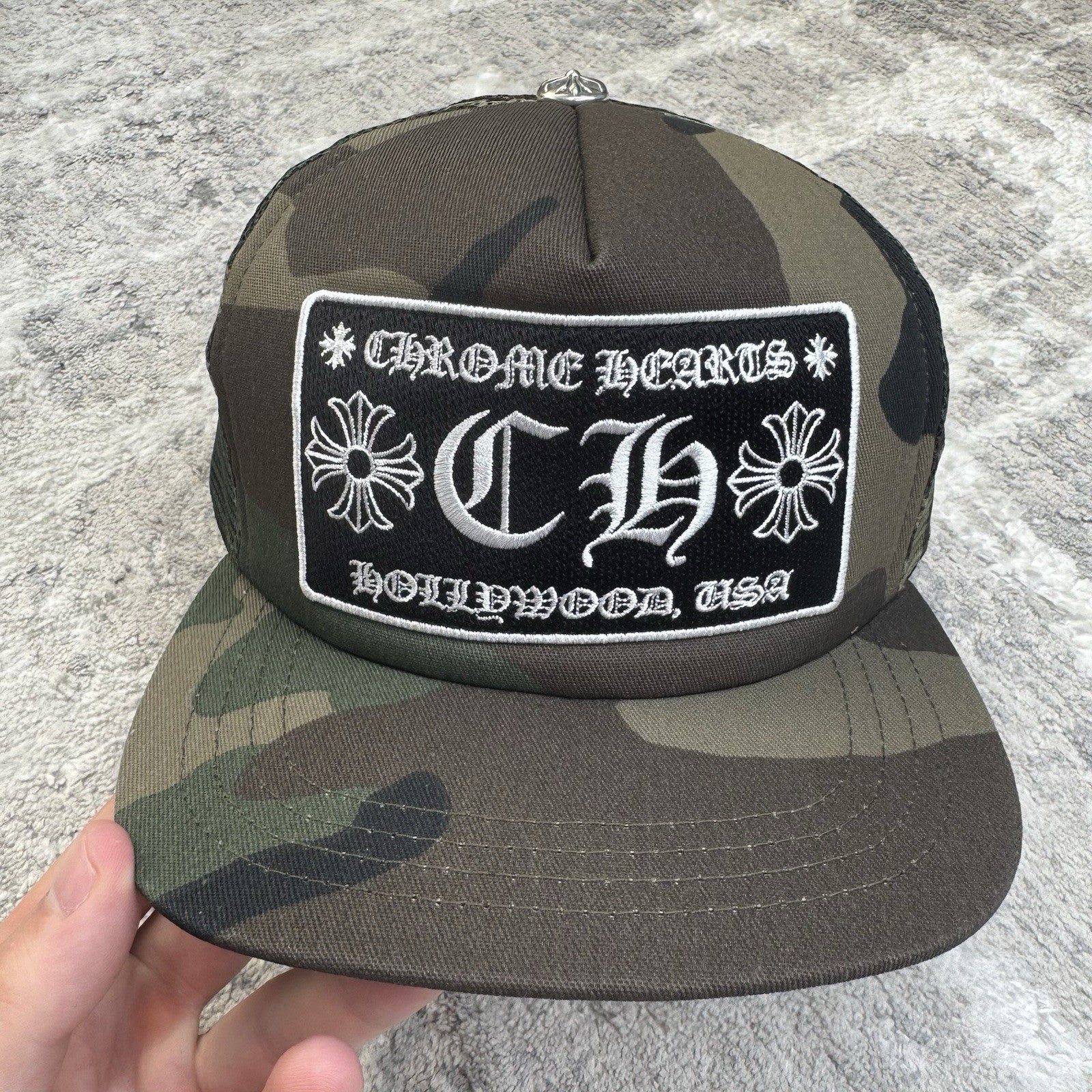 Chrome Hearts Hollywood CH Trucker Hat 