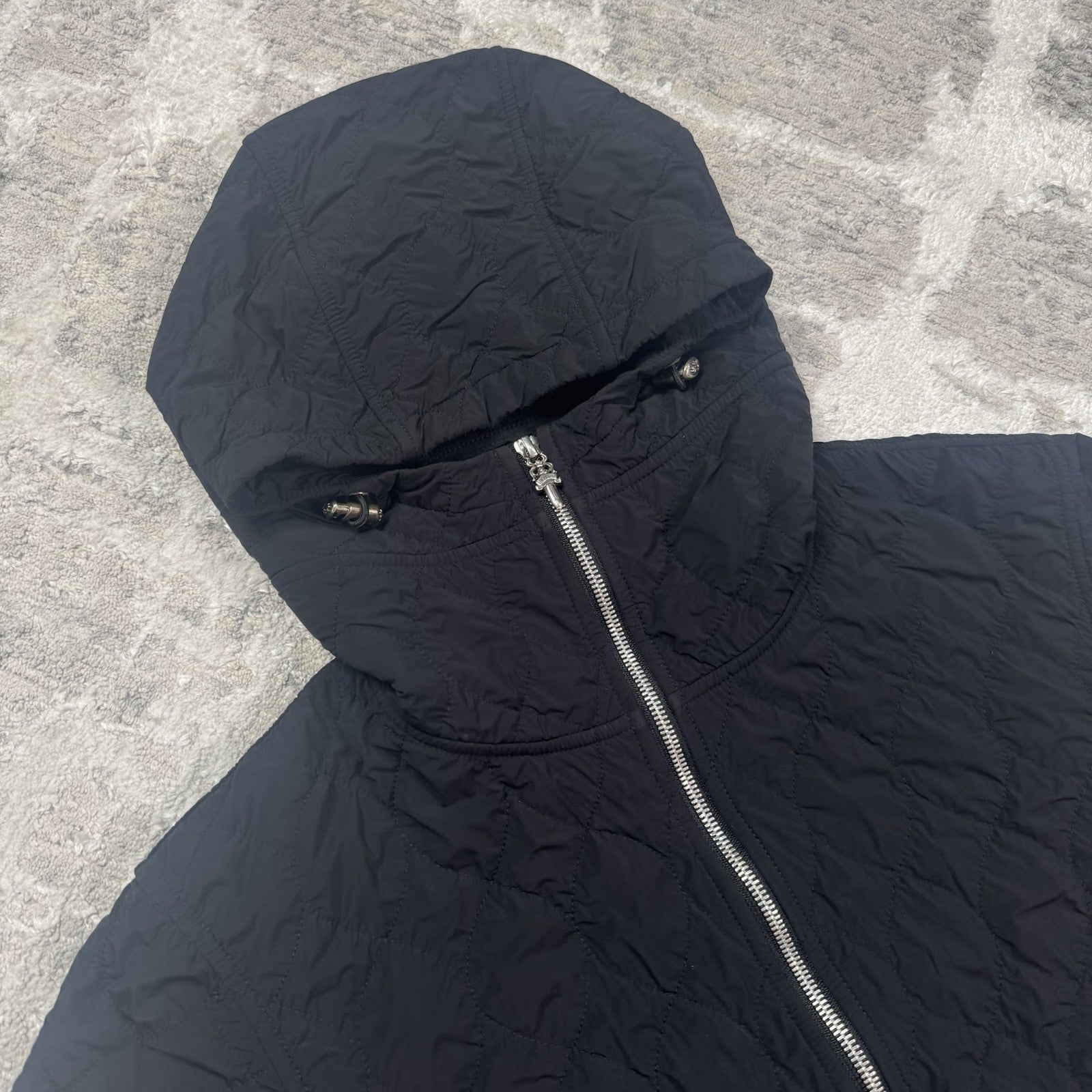 Chrome Hearts Quilted Zip Up Hoodie 