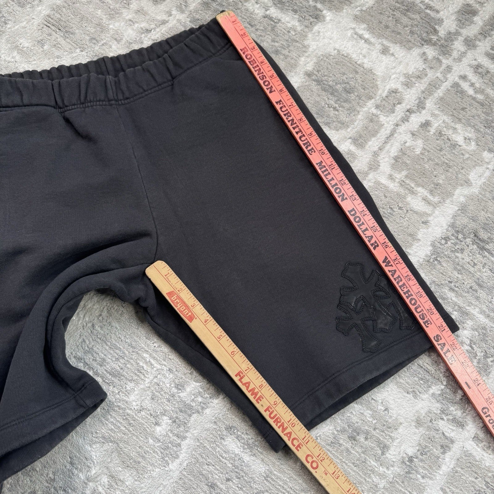 Chrome Hearts Paperjam Leather Triple Cross Sweatshirts