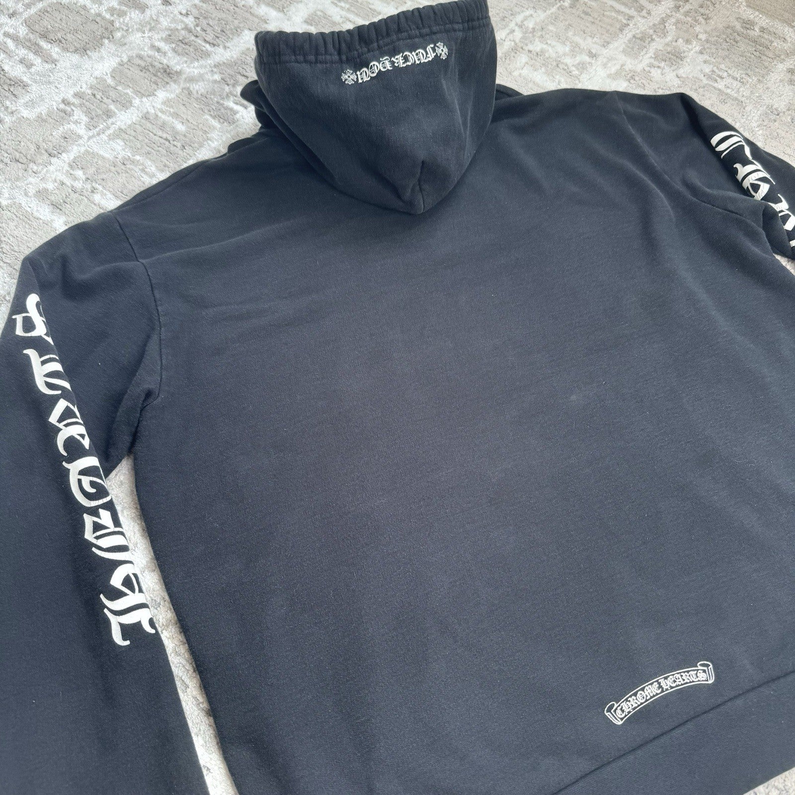 Chrome Hearts Vertical Sleeve Logo Pullover Hoodie 