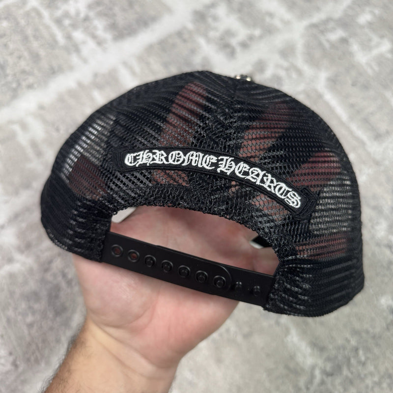 Chrome Hearts Camo Triple Cross Trucker Hat