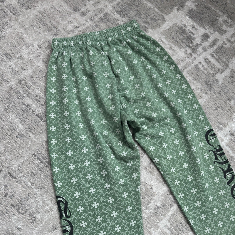 Chrome Hearts Monogram Plus Cross Print Sweatpants 