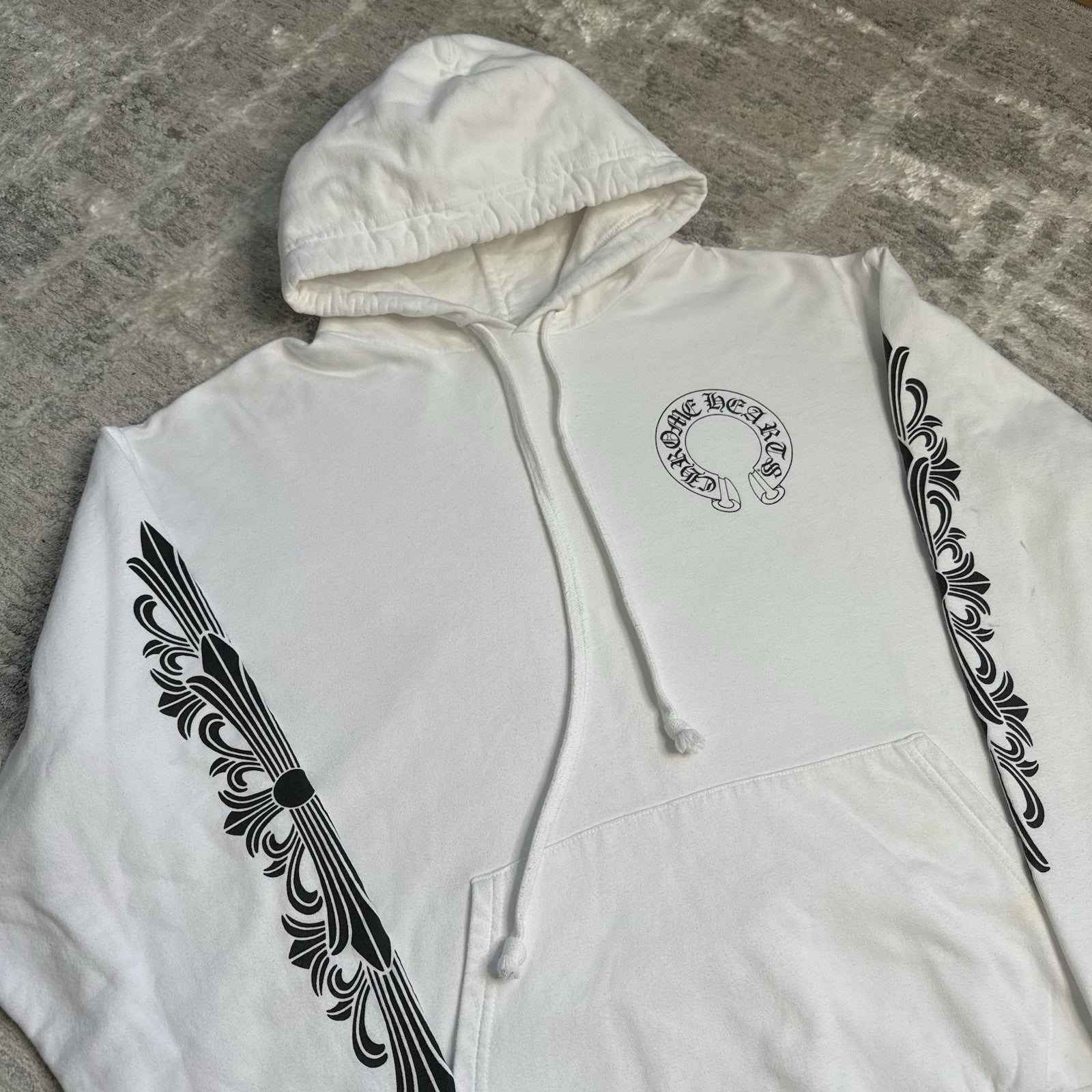 Chrome Hearts Floral Horseshoe Pullover Hoodie 