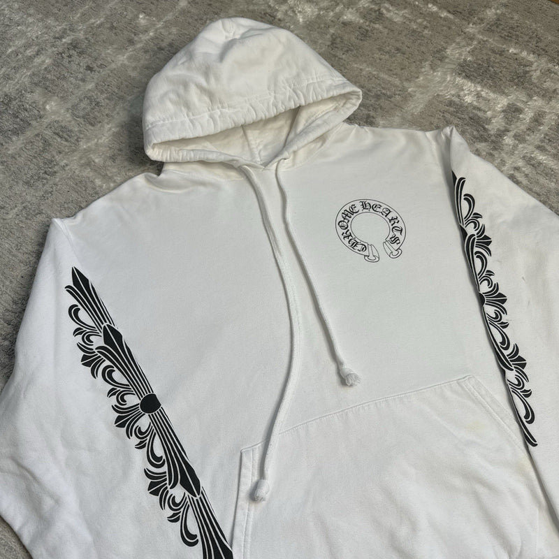 Chrome Hearts Floral Horseshoe Pullover Hoodie 