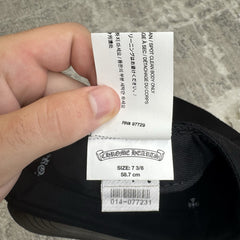 Chrome Hearts Leather CH Baseball Hat Sz- 7 3/8