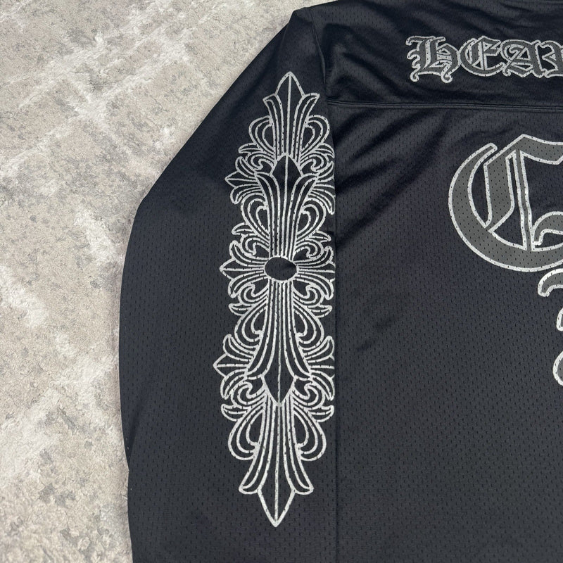 Chrome Hearts Mesh Stadium Floral Long Sleeve Jersey 