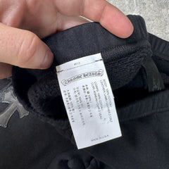 Chrome Hearts Leather Cross Patch Sweatpants 