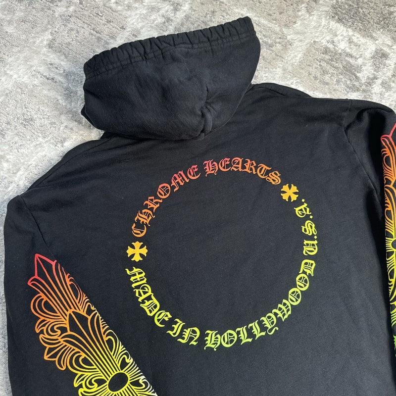 Chrome Hearts Floral Gradient Logo Pullover Hoodie 