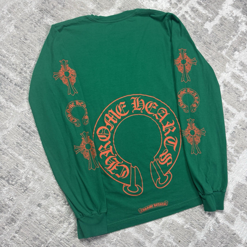 Chrome Hearts Horseshoe Multi-logo Long Sleeve Tee Shirt 