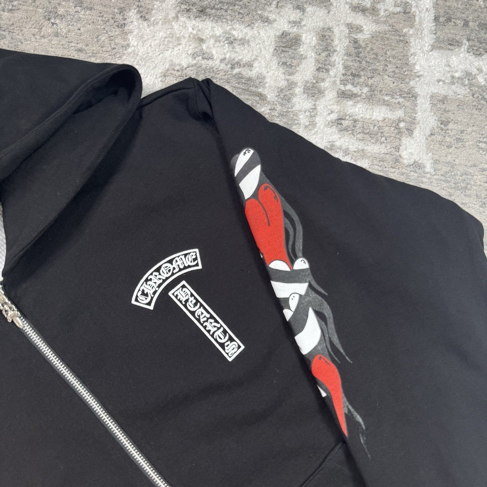 Chrome Hearts Matty Boy Thermal Zip Up Hoodie