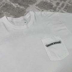 Chrome Hearts Scroll Logo Pocket Tee Shirt 