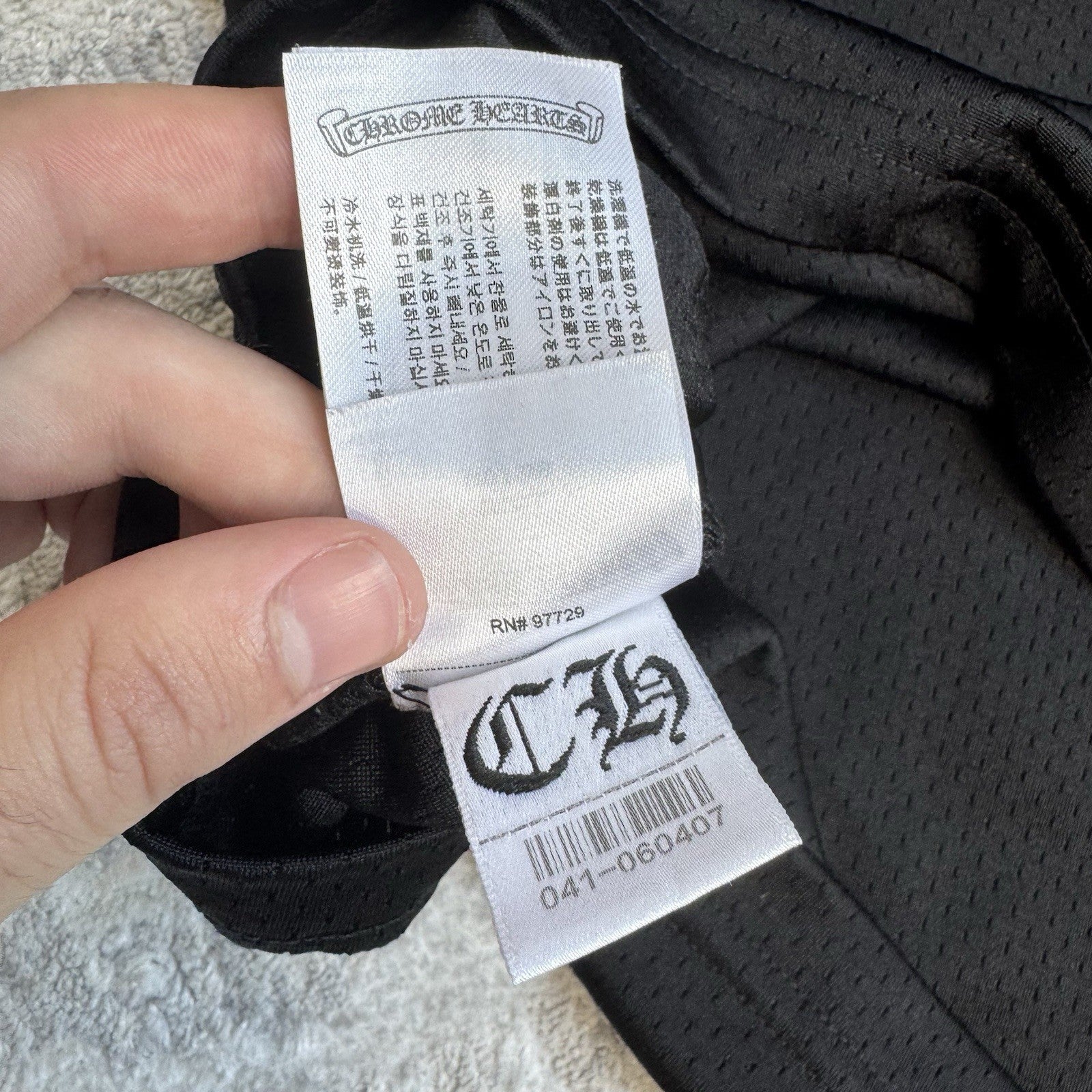Chrome Hearts Mesh CH Long Sleeve Jersey 