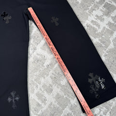 Chrome Hearts Leather Cross Patch Sweatpants 