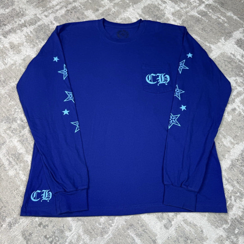 Chrome Hearts Stars Logo Long Sleeve Tee Shirt 