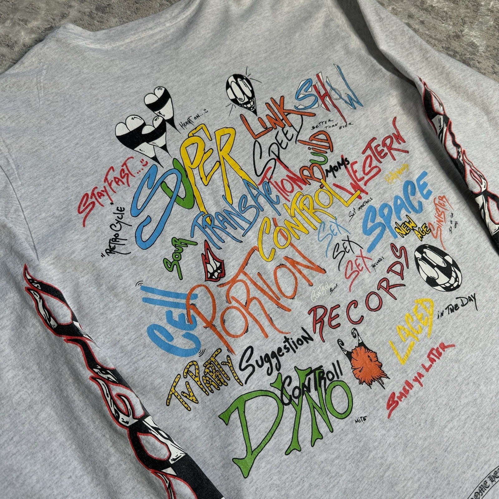 Chrome Hearts Matty Boy Brain Long Sleeve Pocket Tee Shirt 
