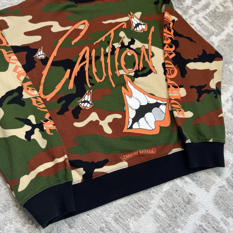 Chrome Hearts Matty Boy Caution Pullover Hoodie 