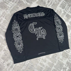 Chrome Hearts Mesh Stadium Floral Long Sleeve Jersey 