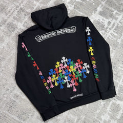 Chrome Hearts Cemetery Multi-color Cross Pullover Hoodie 
