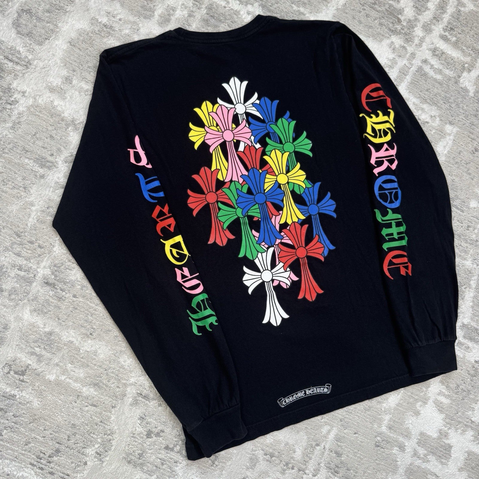 Chrome Hearts Cemetery Multi-color Cross Long Sleeve Shirt 