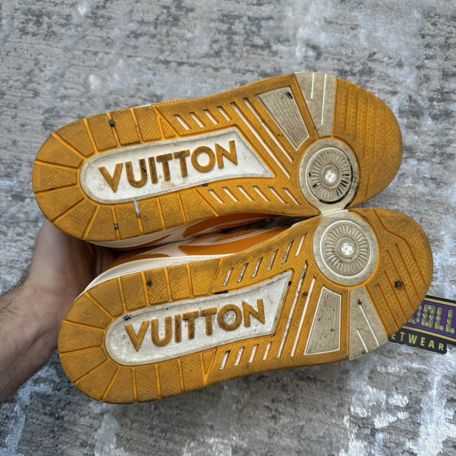 Louis Vuitton Skate Trainer Sneaker ‘yellow White’ Sz- 8LV/9M