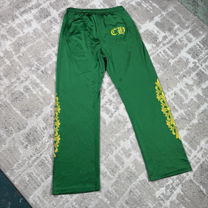 Chrome Hearts Mesh CH Stadium Floral Sweatpants 