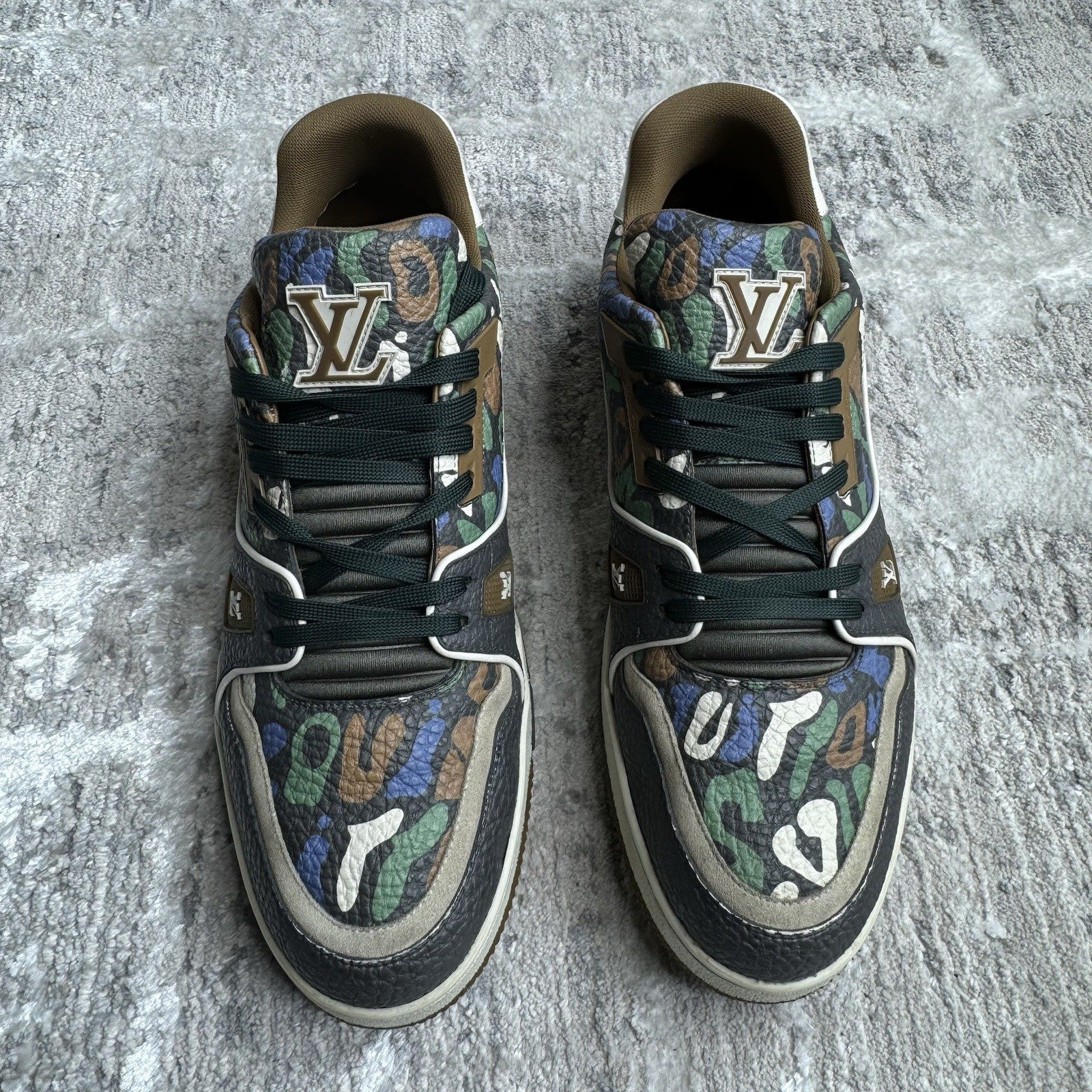 Louis Vuitton Trainer Low ‘brown Camo’ Sz- 9LV