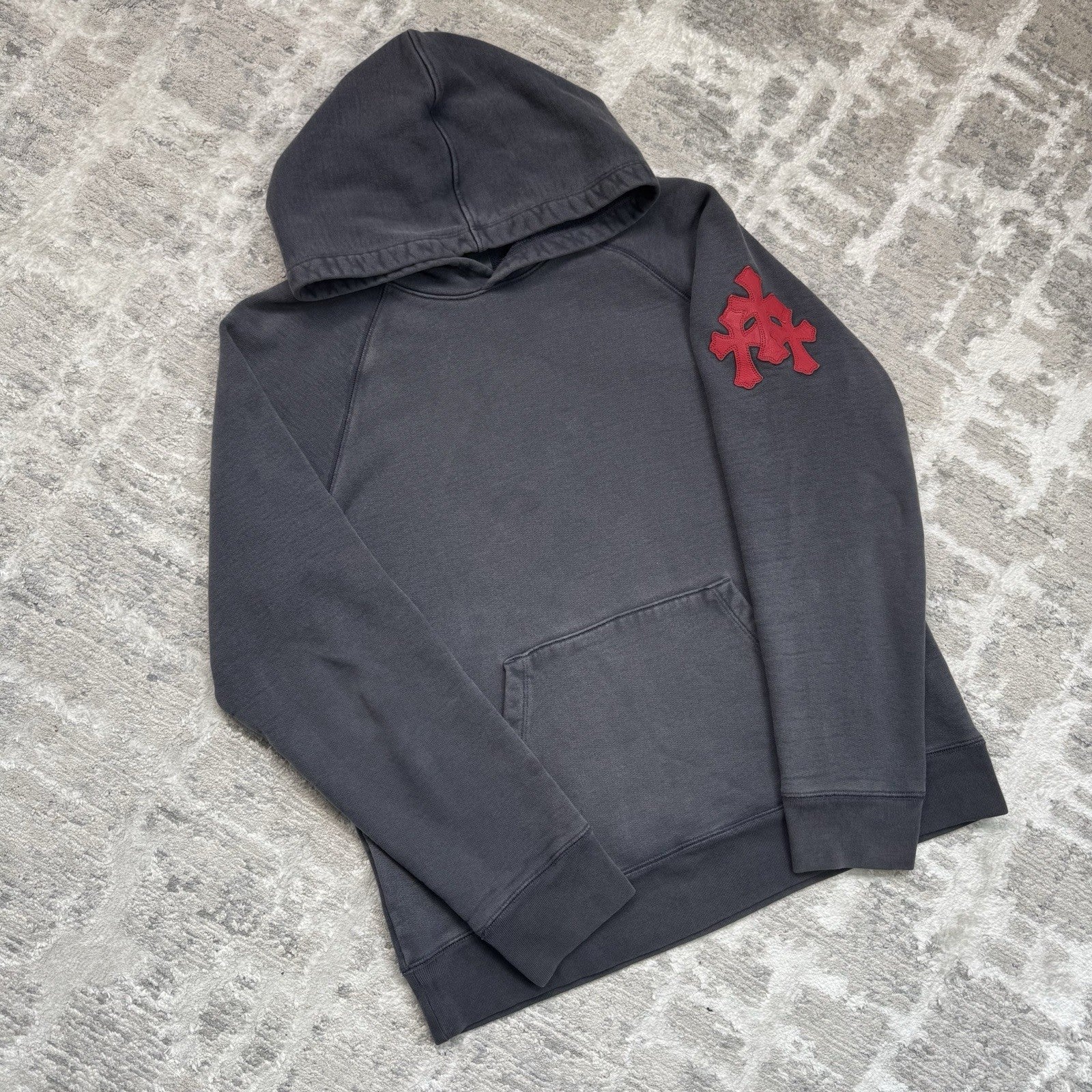 Chrome Hearts Paper Jam Leather Triple Cross Pullover Hoodie