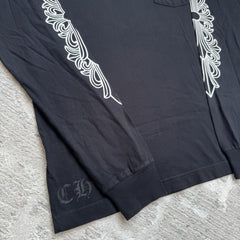 Chrome Hearts Floral Horseshoe Long Sleeve Shirt 