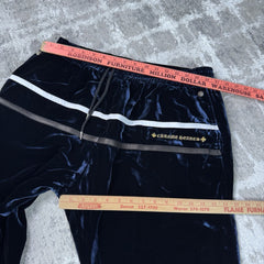 Chrome Hearts Velour Leather Track Pants 
