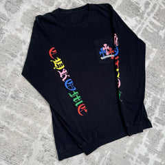 Chrome Hearts Cemetery Multi-color Cross Long Sleeve Shirt 