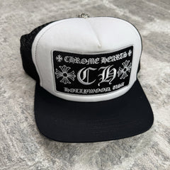 Chrome Hearts Hollywood CH Trucker Hat ‘black White’