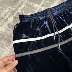 Chrome Hearts Velour Leather Track Pants 